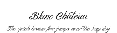 Blanc Chateau by Billy Argel Fonts ® — Script Handwritten Font — thumbnail 1