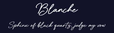 Blanche by Typebae Foundry — Script Handwritten Font — thumbnail 2