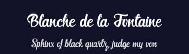 Blanche de la Fontaine by Octotype  | Thomas Boucherie — Script Handwritten Font — thumbnail 2