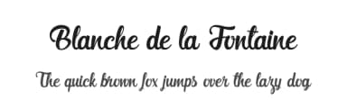 Blanche de la Fontaine by Octotype  | Thomas Boucherie — Script Handwritten Font — thumbnail 1