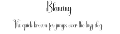 Blancing by Andi Moz — Script Handwritten Font — thumbnail 1