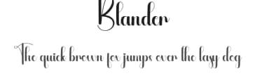 Blander by Andi Moz — Script Handwritten Font — thumbnail 1