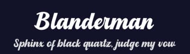 Blanderman by Kong Font — Script Handwritten Font — thumbnail 2