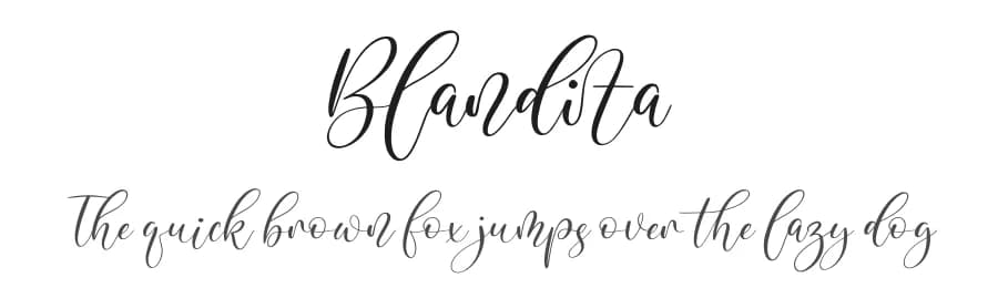 Blandita by Perspectype Studio - Letterena.com — Script Handwritten Font