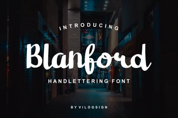 Blanford Font by Vilogsign — Script Handwritten Font — preview 1