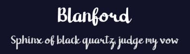 Blanford by vilogsign — Script Handwritten Font — thumbnail 2
