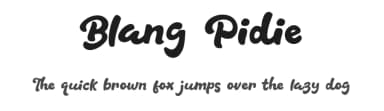Blang Pidie by Khurasan — Script Handwritten Font — thumbnail 1