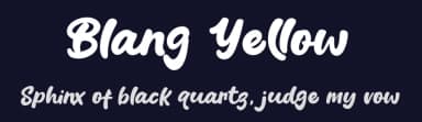 Blang Yellow by Khurasan — Script Handwritten Font — thumbnail 2