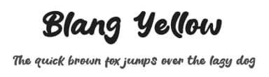 Blang Yellow by Khurasan — Script Handwritten Font — thumbnail 1