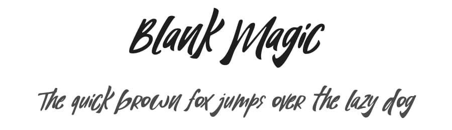 Blank Magic by Fontherapy — Script Handwritten Font