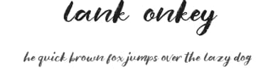 Blank Monkey by Zulfan Iskandar — Script Handwritten Font — thumbnail 1