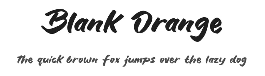Blank Orange by Khurasan — Script Handwritten Font