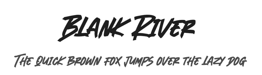 Blank River by Colllab Studio — Script Handwritten Font