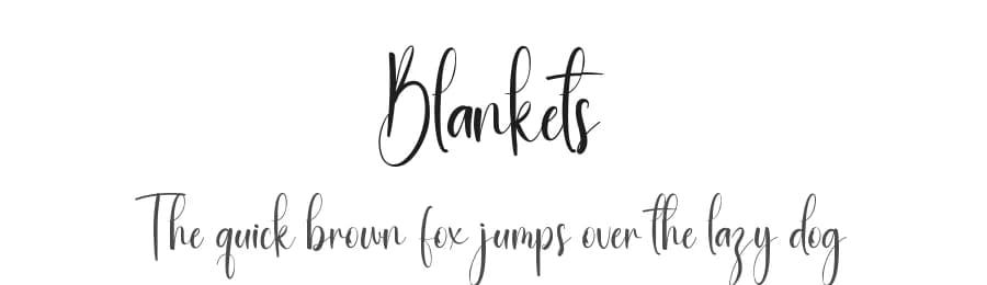 Blankets by Kateeng Ciu — Script Handwritten Font — preview 1