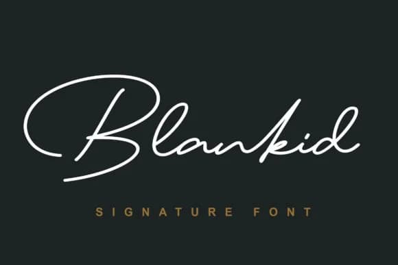 Blankid Font by Lettersiro Co. — Script Handwritten Font