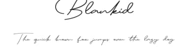 Blankid by Lettersiro Studio — Script Handwritten Font — thumbnail 1