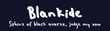 Blankide by liart type — Script Handwritten Font — thumbnail 2