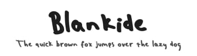 Blankide by liart type — Script Handwritten Font — thumbnail 1