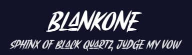 Blankone by Arterfak Project — Script Handwritten Font — thumbnail 2
