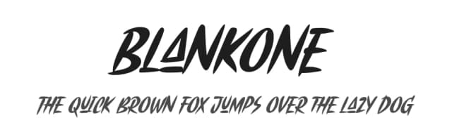 Blankone by Arterfak Project — Script Handwritten Font
