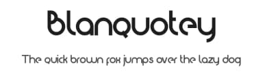 Blanquotey by Surya Creatype — Sans Serif Font — thumbnail 1