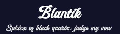 Blantik by Hanzel Space — Script Handwritten Font — thumbnail 2