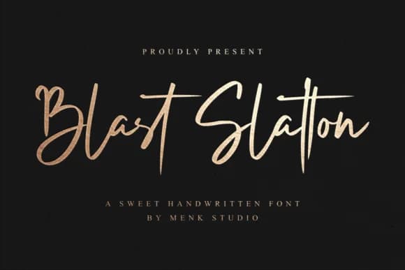 Blast Slatton Font by MENK Studio — Script Handwritten Font