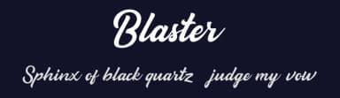 Blaster by 3rieart — Script Handwritten Font — thumbnail 2