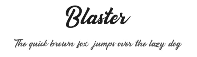 Blaster by 3rieart — Script Handwritten Font