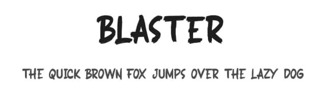 Blaster by Mozatype — Script Handwritten Font