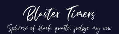 Blaster Timers by Din Studio — Script Handwritten Font — thumbnail 2