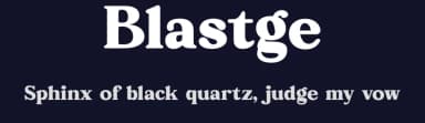 Blastge by Letterena Studios — Serif Font — thumbnail 2