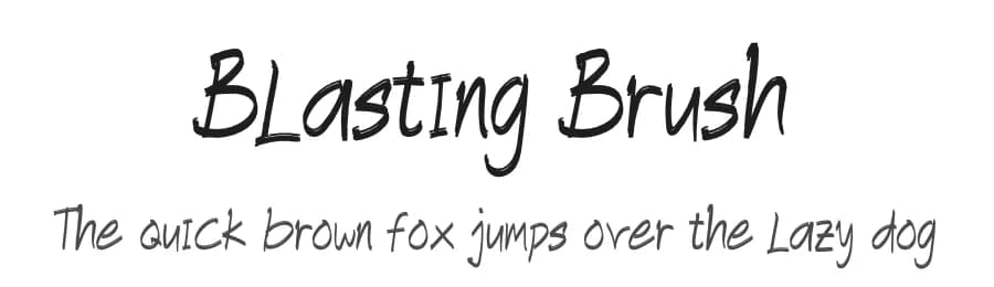 Blasting Brush by Uloel Design — Script Handwritten Font — preview 1