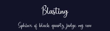 Blasting by Supersemar Letter — Script Handwritten Font — thumbnail 2