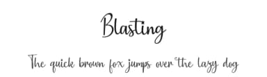 Blasting by Supersemar Letter — Script Handwritten Font — thumbnail 1