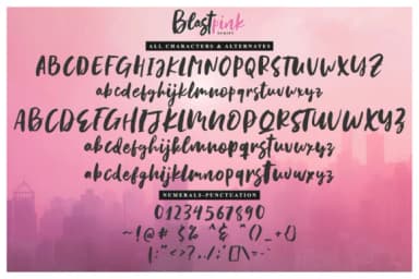 Blastpink Script Font by PointLab — Script Handwritten Font — thumbnail 9
