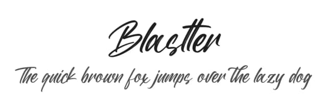Blastter by Rockboys Studio — Script Handwritten Font