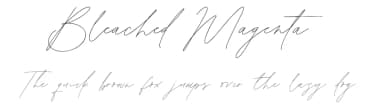 Bleached Magenta by Lunas Type — Script Handwritten Font — thumbnail 1