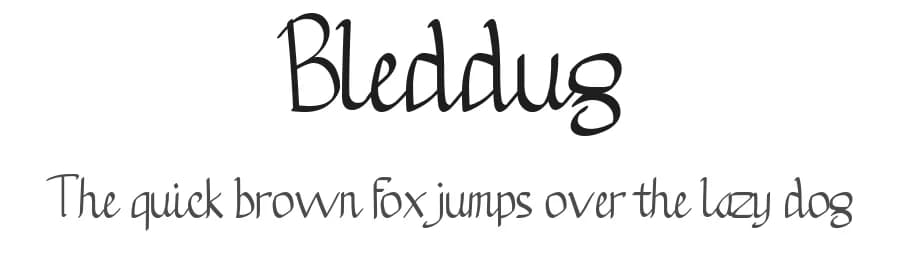 Bleddug by Just Lett — Script Handwritten Font — preview 1
