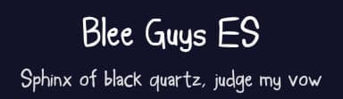 Blee Guys ES by 'Sanz Font — Script Handwritten Font — thumbnail 2