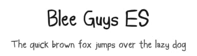 Blee Guys ES by 'Sanz Font — Script Handwritten Font — thumbnail 1