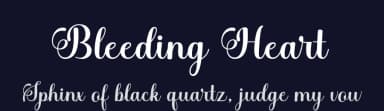 Bleeding Heart by Romi Rahmadi — Script Handwritten Font — thumbnail 2