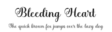 Bleeding Heart by Romi Rahmadi — Script Handwritten Font — thumbnail 1