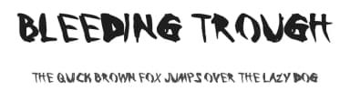 Bleeding Trough by Gaven Van Sant — Script Handwritten Font — thumbnail 1