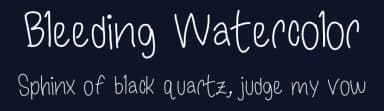 Bleeding Watercolor by ThePerfectDay Fonts — Script Handwritten Font — thumbnail 2