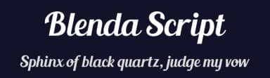 Blenda Script by Seniors Studio — Script Handwritten Font — thumbnail 2