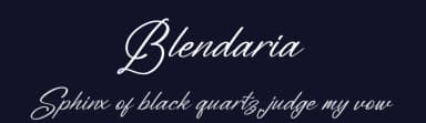 Blendaria by Perspectype Studio - Letterena.com — Script Handwritten Font — thumbnail 2
