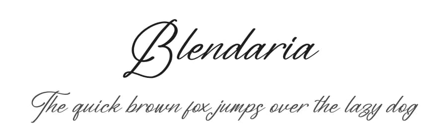 Blendaria by Perspectype Studio - Letterena.com — Script Handwritten Font