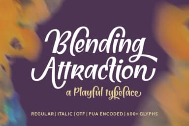 Blending Attraction Font by Situjuh — Script Handwritten Font — thumbnail 1