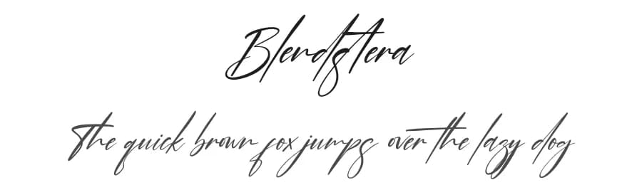 Blendstera by Perspectype Studio - Letterena.com — Script Handwritten Font